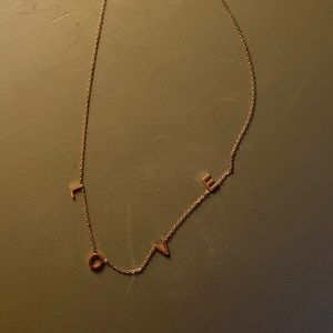 Bridal Box Gold LOVE necklace